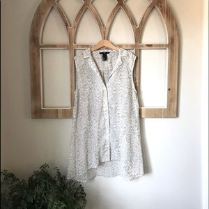 Animal Print Tank Blouse